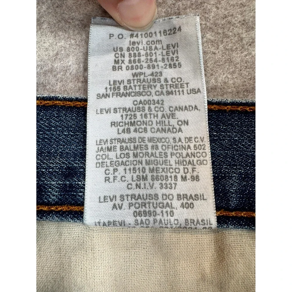 Vintage Levi's 501 Original Jeans Mens 40x30 Blue Denim Straight Leg Button Fly
